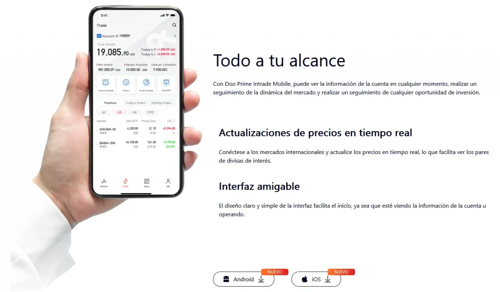 doo prime trading in the app